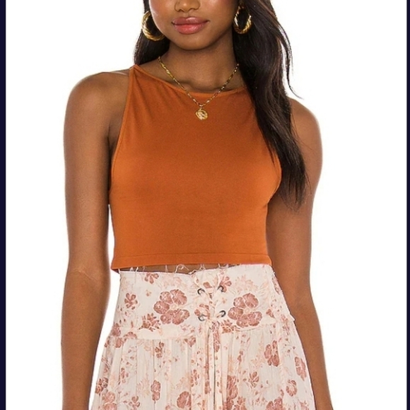 Free People Tops - Free People Boatneck Brami in Brown Size M/L